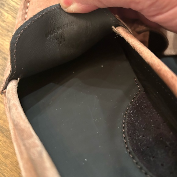 Aurélien soft suede pink driving loafers 39 made in Italy - Picture 10 of 12